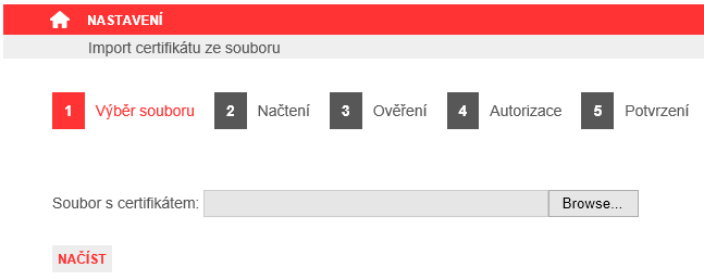 Obrázek 25 Výběr certifikátu a pomocí po kliknutí na tlačítko DEAKTIVOVAT přejdete do následujícího kroku průvodce a dokončíte operaci deaktivace certifikátu.