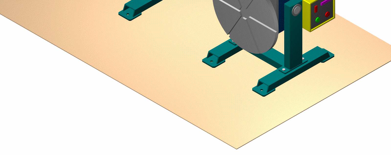 Otočné polohovadlo OP-1000/180 Popis: Ovládání sklápění stolu je řešeno elektropřevodovkou.