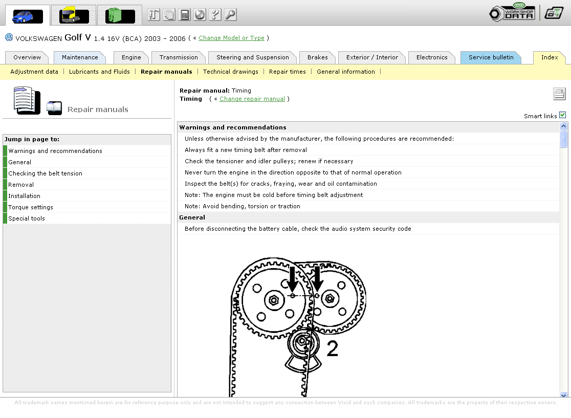 Opravy 4 51 Opravy Opravy Poskytujeme informace o opravách od odborníků a nástroje, např. Příručky Pro Opravu, Servisní Věstníky a Všeobecné Informace. 4.1 Příručky pro opravu Příručky pro Opravu Příručky Pro Opravu obsahují podrobné pokyny k běžným opravám.