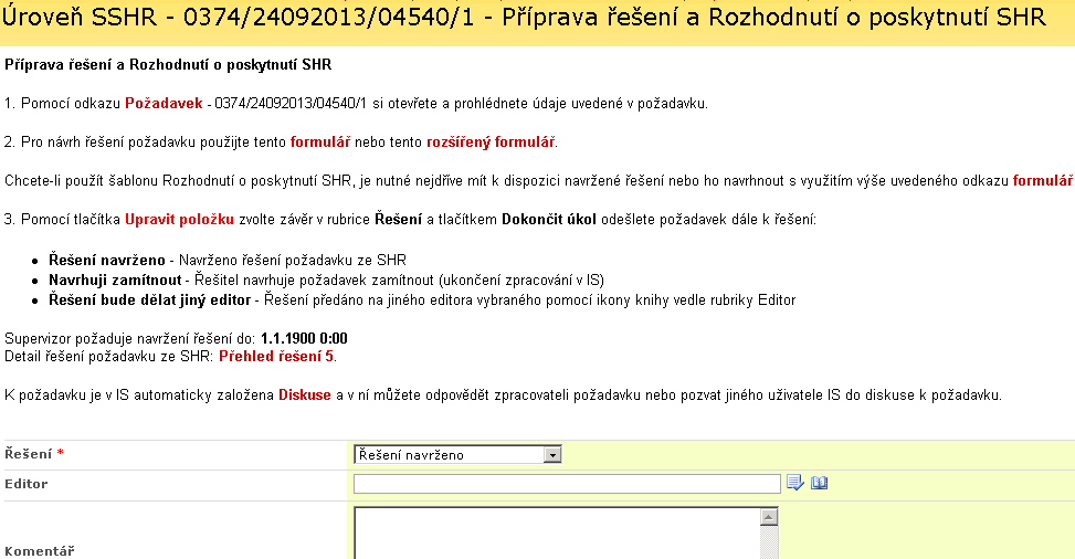 Po vybrání položek potvrdíte vytvoření čísla rozhodnutí pro přílohy kliknutím na tlačítko Uložit, vytvořené číslo pak dále zkopírujete přes schránku do přílohy při její editaci.