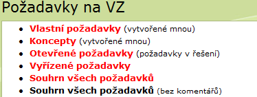 Zde může vložit požadavek na VZ do IS editor jakékoliv úrovně, ten je následně schválen supervizorem a postoupen na další úroveň, kde proběhne návrh a následné schválení řešení požadavku (JSÚ má na