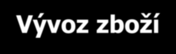 Vývoz zboží Celní řízení propuštění do režimu Osvobození od DPH v ČR: -