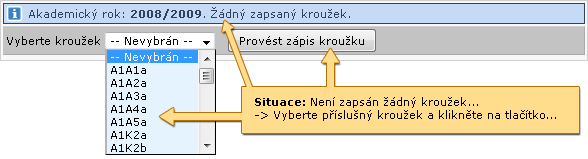 3.8.1 Schéma aplikace a popis Portlet Informace o studentovi: slouží k výběru role, kterou chce pro svou činnost v IS/STAG uživatel použít pokud jich má k dispozici více.