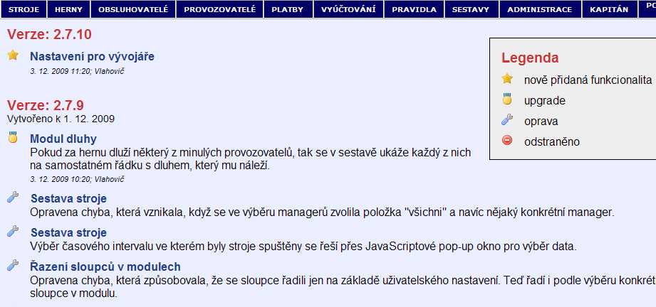 MANUÁL A VERZE Zároveň s vývojem systému Easy-K vzniká elektronická dokumentace k projektu, která se přetváří do manuálu, jenž je součástí systému prostřednictvím modulu MANUÁL.