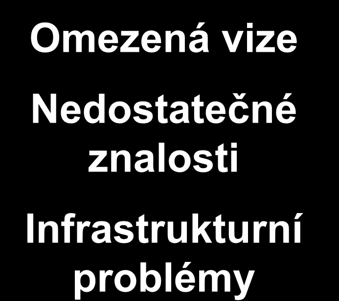 Drivery a inhibitory investic do CPM/BI Finance Omezené možnosti spreadsheetů Propojení CPM