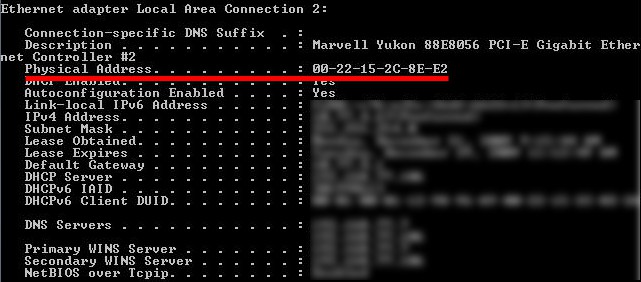 zjištění MAC (Fyzické) adresy Stiskněte současně + R (nebo myší zvolte Start Spustit...) Do okna Spustit zadejte cmd /K ipconfig /all.