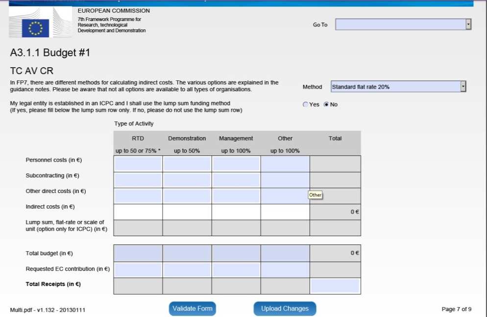 (včetně svého rozpočtu) Validate form pojistka slouží k identifikaci prázdných