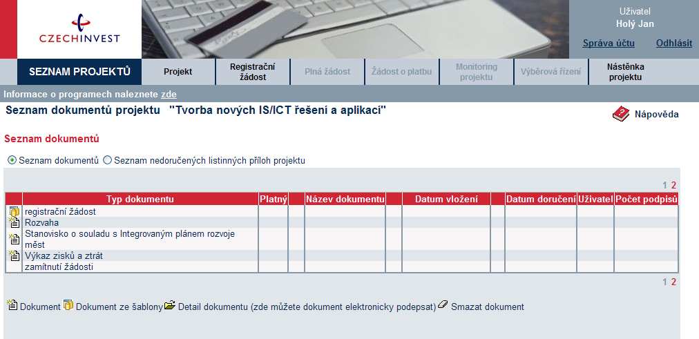 do maximální velikosti 2 MB. Pozn.: Elektronické přílohy lze zasílat také zkomprimované do formátu.zip.