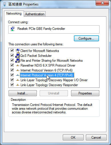 POZNÁMKA: Podrobné pokyny pro deaktivaci serveru proxy viz nápověda k prohlížeči. B. Proveďte nastavení TCP/IP pro automatické získání adresy IP. Windows 7 1.