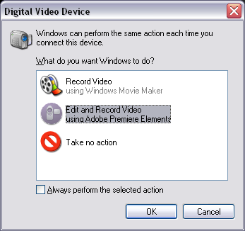 Aktivace komponent Časový kód (timecode) Příprava kamery Kapitola 2: Nabírání a import materiálu 13 Poslední šestá záložka umožňuje nabírat multimediální soubory přímo ze složek v počítači na