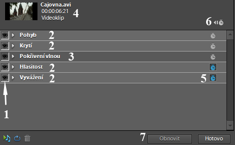 Kapitola 4: Editace 55 V časové ose nejsnáze smažeme značky tak, že klikneme na příslušnou značku pravým tlačítkem myši a z kontextového menu vybereme jednu z možností: Vymazat značku časové osy