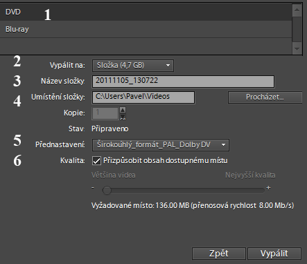 Kapitola 6: Export 76 pomocné soubory, které ukládá na disk počítače (ten jsme specifikovali v kap. 2.1 na Obr. 2-1, str. 11).