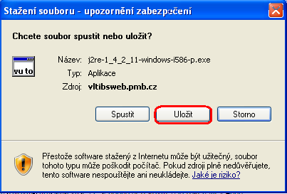 IMPORTANT WARNING: Displayed dialog windows could be a little bit different (for example instead of Save button is displayed Save file button) in various browsers (Mozilla Firefox, Internet Explorer,