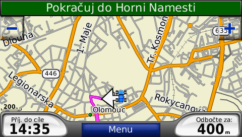 PRÁCE ŘIDIČE Řidič díky propojení navigace Garmin s mobilní jednotkou může komunikovat s dispečerem, může být navigován a to přímo na pozici, kterou mu zaslal dispečer do navigace.