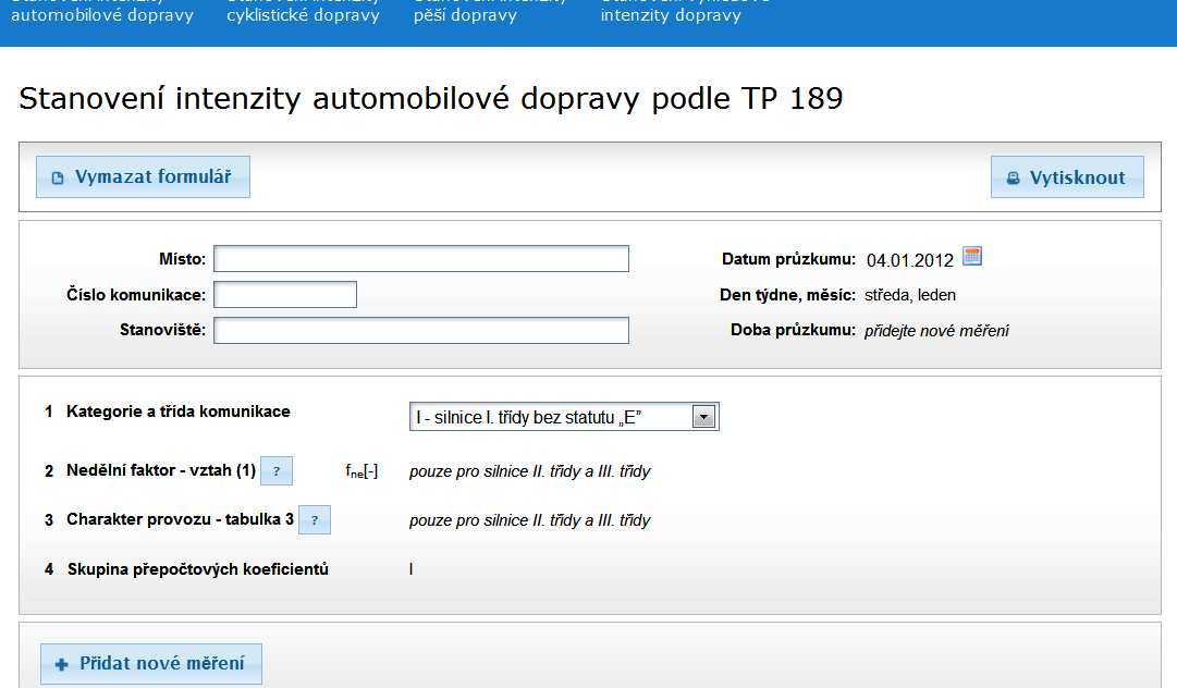 cyklistické i pěší dopravy