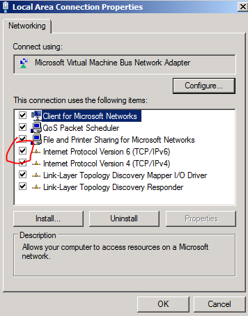 #6 vypínání IPv6 Je doporučeno nevypínat IPv6 i když Vaše síť IPv6 nepoužívá Důsledkem mohou být problémy se startem služeb a další From Microsoft's perspective, IPv6 is a mandatory part of the
