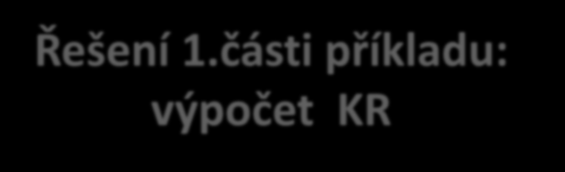 Řešení 1.části příkladu: výpočet KR Ve výše uvedeném příkladu valutová pokladna vykazuje zásobu valut ke dni účetní uzávěrky 1 400 (Kč 37 598,--). Předpokládejte, že kurz ČNB k 31.12. je 26,50.