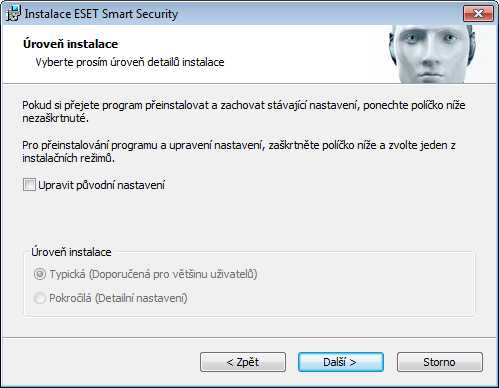 2.2 Offline instalace Po zakoupení ESET Smart Security je možné instalační soubor stáhnout přímo ze stránek společnosti ESET jako instalační balíček (.msi).