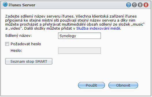 Uživatelská příručka Synology DiskStation 2 Klepněte na možnost Ano a poté na možnost Uložit. Poznámka: Odstraněním složek nedojde k jejich odstranění ze zařízení DiskStation.