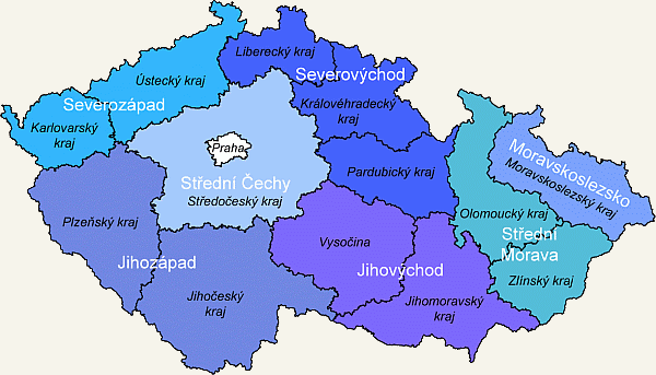 které jsou vedené regionálními radami regionů soudržnosti. Tyto oblasti jsou v souladu s Evropskou terminologií nazývány NUTS II.