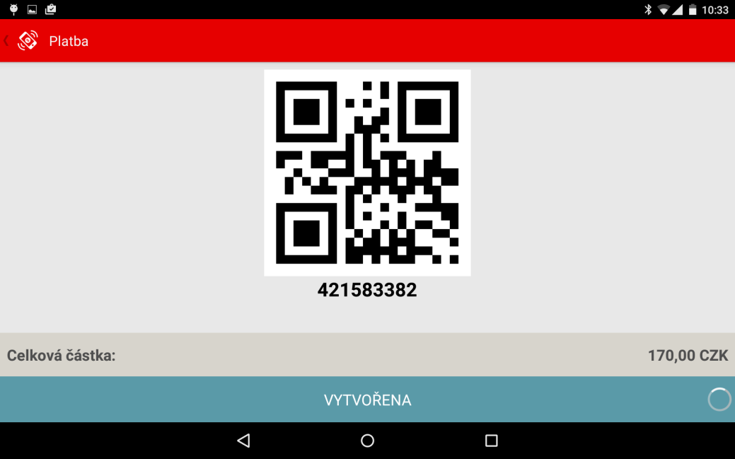 MOBILNÍ QR PLATBA Pro zákazníky vlastnící MasterCard Mobile peněženku je možné platit bez použití