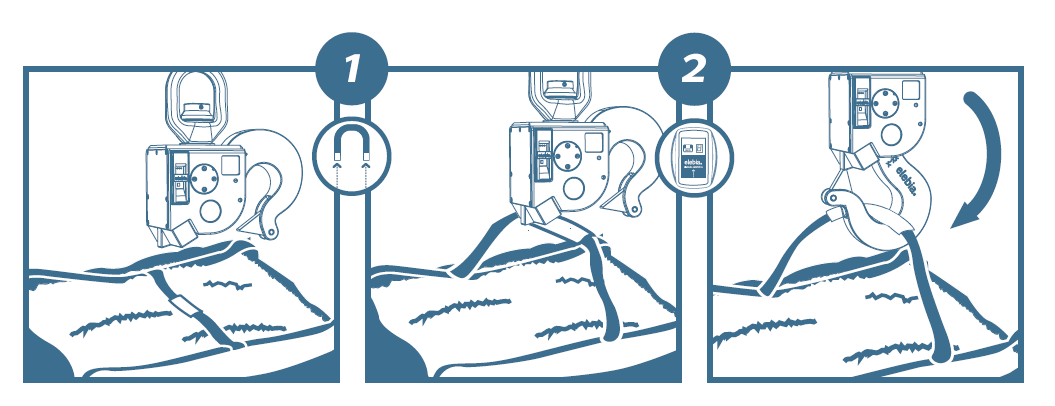 Automatický hák Elebia Je to vážně jednoduché 1, 2, elebia Elebia představuje automatický na dálku řízený systém, jež je schopen bez přítomnosti obsluhy zaháknout a uvolnit náklad.