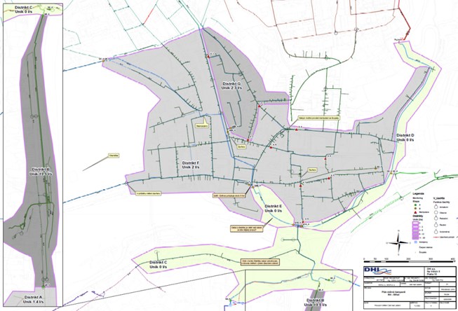 Provozní měření Ústí nad Labem Podrobný průzkum sítě ve vybraných lokalitách byl zaměřen na lokalizaci a distribuci úniků ve vodovodní síti města Ústí nad Labem.