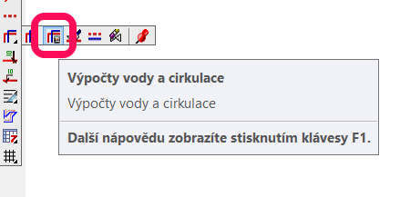 Novinky pro CADKON TZB Výpočty vody a cirkulace Obr. Připravené rozvody teplé, studené vody a cirkulace v půdoryse, včetně stoupaček a výtoků.