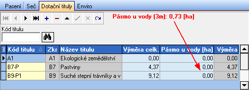 7.5. Export Menu: Bloky/díly, tlačítko Exportem lze vybrané záznamy zobrazit v jiném programu (Agronom, Mapy,...). Postup: Vyberte požadované produkční bloky (ručně nebo výběrem dle parametrů).