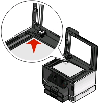 Odesílání faxů ADF Skleněná plocha skeneru Pro vícestránkové dokumenty použijte podavač ADF. Poznámka: Podavač ADF je k dispozici pouze u vybraných modelů.