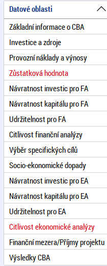 Obr. č. 57 Udržitelnost pro ekonomickou analýzu Udržitelnost pro ekonomickou analýzu: 2.9.