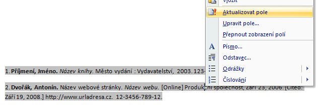 Obr. 36 Konverze elektronické verze do PDF Pokud má student svou VŠKP práci vypracovanou v Microsoft Office 2007 (Word 2007) a chce ji uložit do formátu