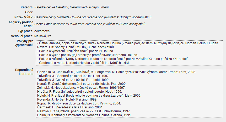 Obr. 53 Obr. 54 Vložení posudku Vkládat posudek můžeme v okamžiku, kdy má student vyplněny údaje el. verze a uloženu el. verzi.