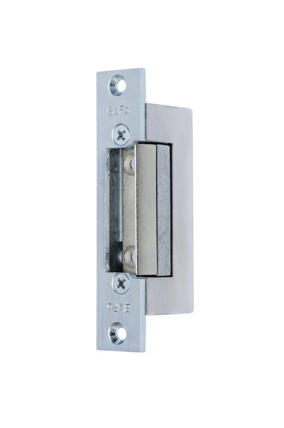 Elektrický zámek objednací čísla: 932071E, 932081E, 932091E Standardní zámek Klasický elektrický zámek (12V / 230mA) Zámek s funkcí hold-open K otevření dveří stačí krátký elektrický puls Zámek je