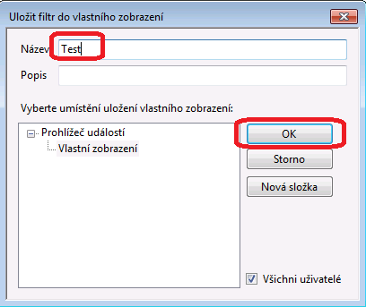 1.4. Vlastní filtr vytvořte si vlastní filtr prohlížeče událostí řazený podle Protokolů systému Windows, s protokolem Kdykoli, s úrovní Informace, mimo události s ID číslo 1. 1.4.1. Vlastní zobrazení se vytváří pomocí záložky Akce.