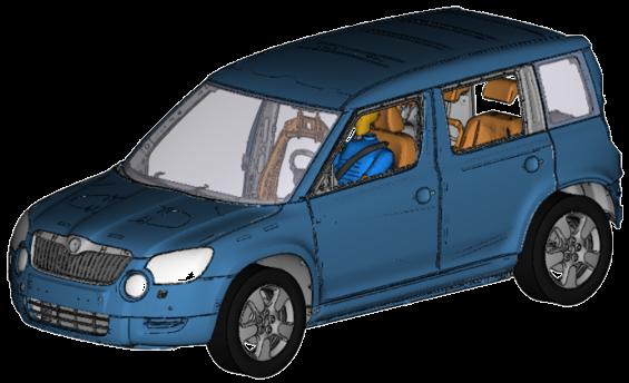Statická torzní tuhost karoserie o tuhosti celého vozu rozhoduje tuhost holé karoserie síly od