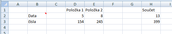 Teď, když jsme schopni zorientovat se v řádcích a sloupcích, můžeme pomocí řádků a sloupců provádět různé další hromadné úpravy. Sloupce Sloupec vybereme tak, že klikneme na záhlaví (název) sloupce.