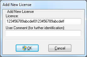 Obrázek. 8: Přídání licence 7.4.