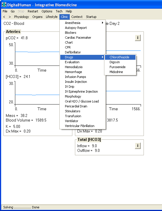 Quantitative Circulatory Physiology (QCP) [1]. Model obsahuje více než 4000 proměnných, a v současné době zřejmě představuje implementaci jednoho z nejrozsáhlejších modelů fyziologických regulací.