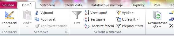 TABULKY Zobrazení datový list list všechny