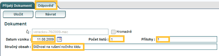 Přílohy Pomocí tlačítka procházet zadáme přílohu například odpověď zpracovanou v MS Word, klikneme na tlačítko Připojit. Zadat lze i větší počet příloh akceptovaných datovou schránkou.