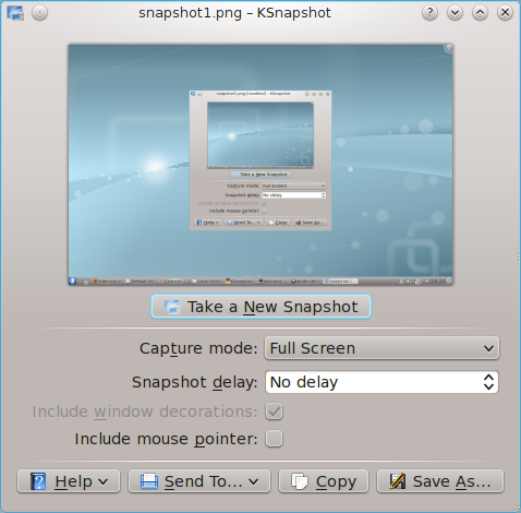 Kapitola 2 Použití KSnapshot Tato kapitola popisuje použití KSnapshot pro snímání obrázků obrazovky. 2.1 Spuštění KSnapshot KSnapshot může být spuštěn jedním z několika způsobů popsaných níže.