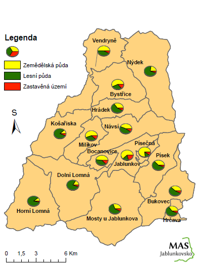 3.7 Zemědělství Oblast místní akční skupiny Jablunkovsko nemá příliš vhodné podmínky pro pěstování specifických zemědělských plodin. Historicky je tato oblast spojena především s pastvou dobytka.