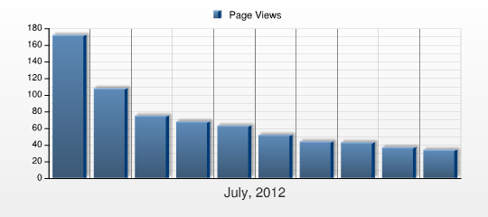 Nejzobrazovanější stránky (podle názvu) This report shows which pages are the most popular with your visitors by displaying the following metrics: