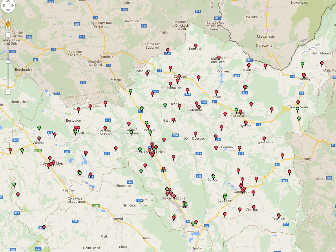 Mateřské školy okres Ústí n/o Evidence škol a šk.