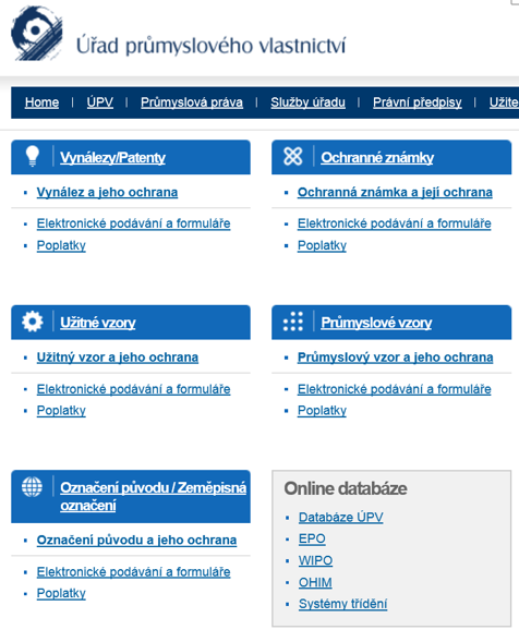 Zdroje informací o OZ Databáze OZ s účinky pro území ČR -