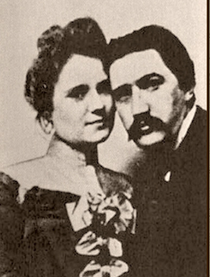 Z rodinného alba S manželkou Annou Dvořákův otec František a teta Josefína