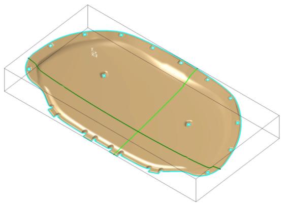 Part characteristics Parts characteristics Rozměrová analýza součásti Popis aplikace Makro je určeno pro rychlé zjištění charakteristických vlastností lisovaných či jinak formovaných součástí.