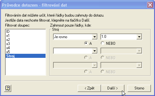 Import z SQL databáze 4)