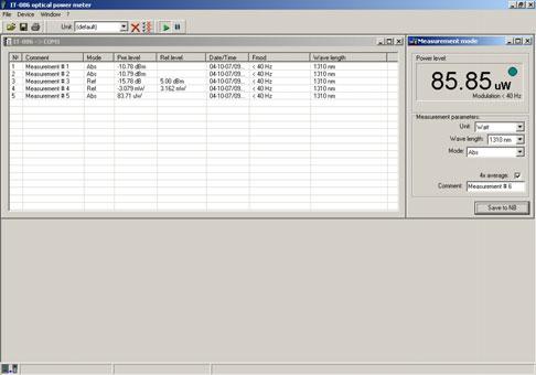 10 22 resolution, db 0.01 calibrated wavelengths, nm 1310, 1550 accuracy at 0 dbm level, db ±0.